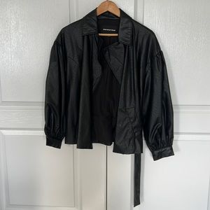 leather jacket , who what wear brand , size Small